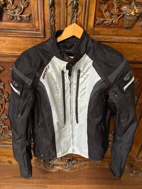 Joe Rocket Ballistic Mesh Motorcycle Bike Jacket Large Armor Black Touring.
